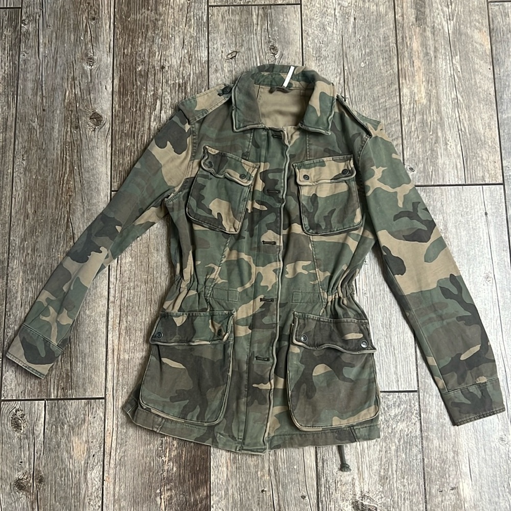 FREE PEOPLE ARYA UTILITY CAMO JACKET